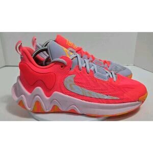 Nike Giannis Immortality 2 Mid Hot Punch Mismatched Shoes Size: 7Y